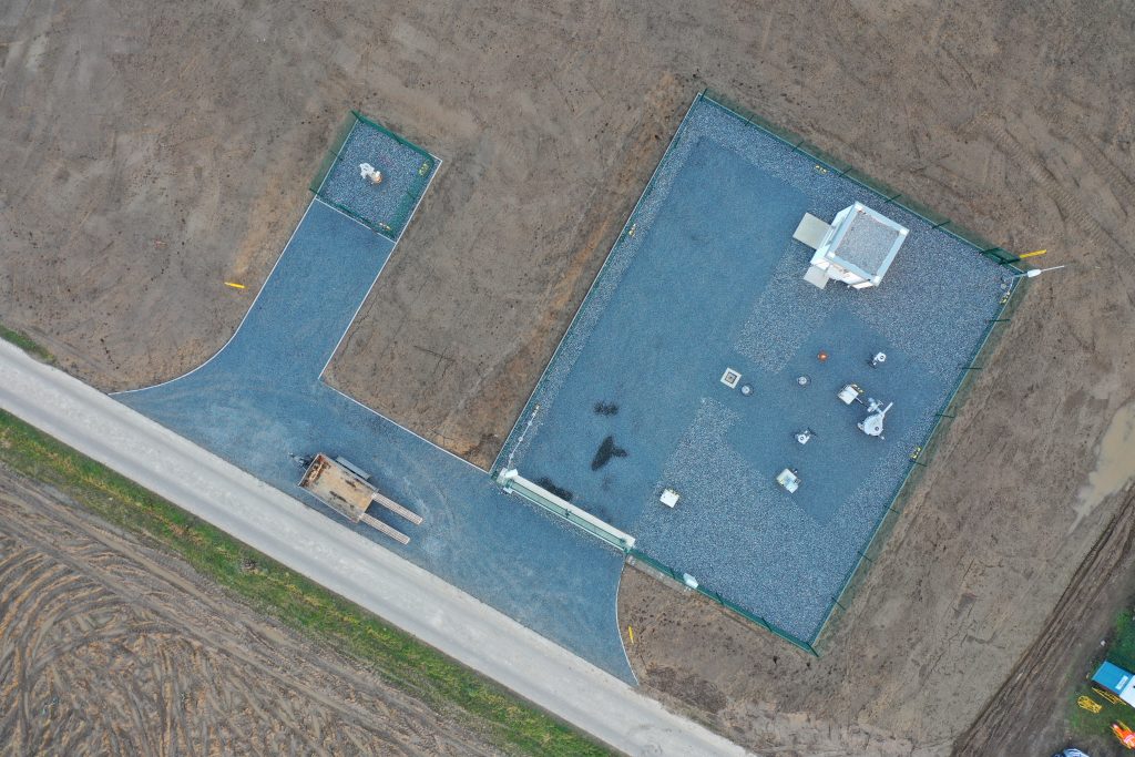 Armaturenstation Vogelperspektive